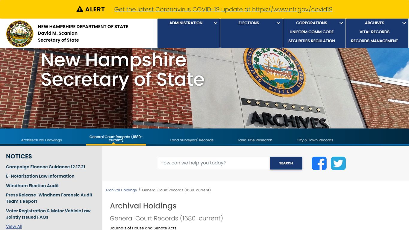 NH-SOS - General Court Records (1680-current)